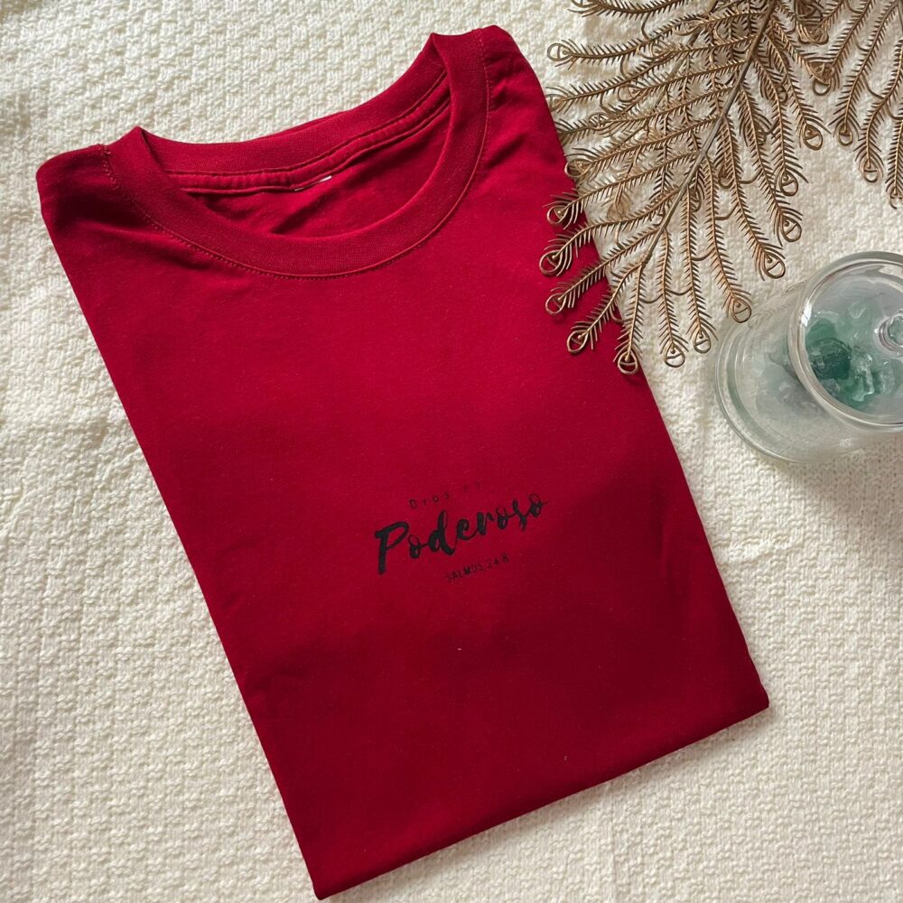 Polera Algodón, sublimada Dios es poderoso.. - Imagen 2