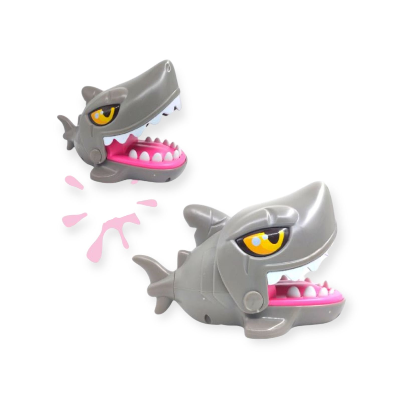 Crazy shark Tiburón muerde dedos