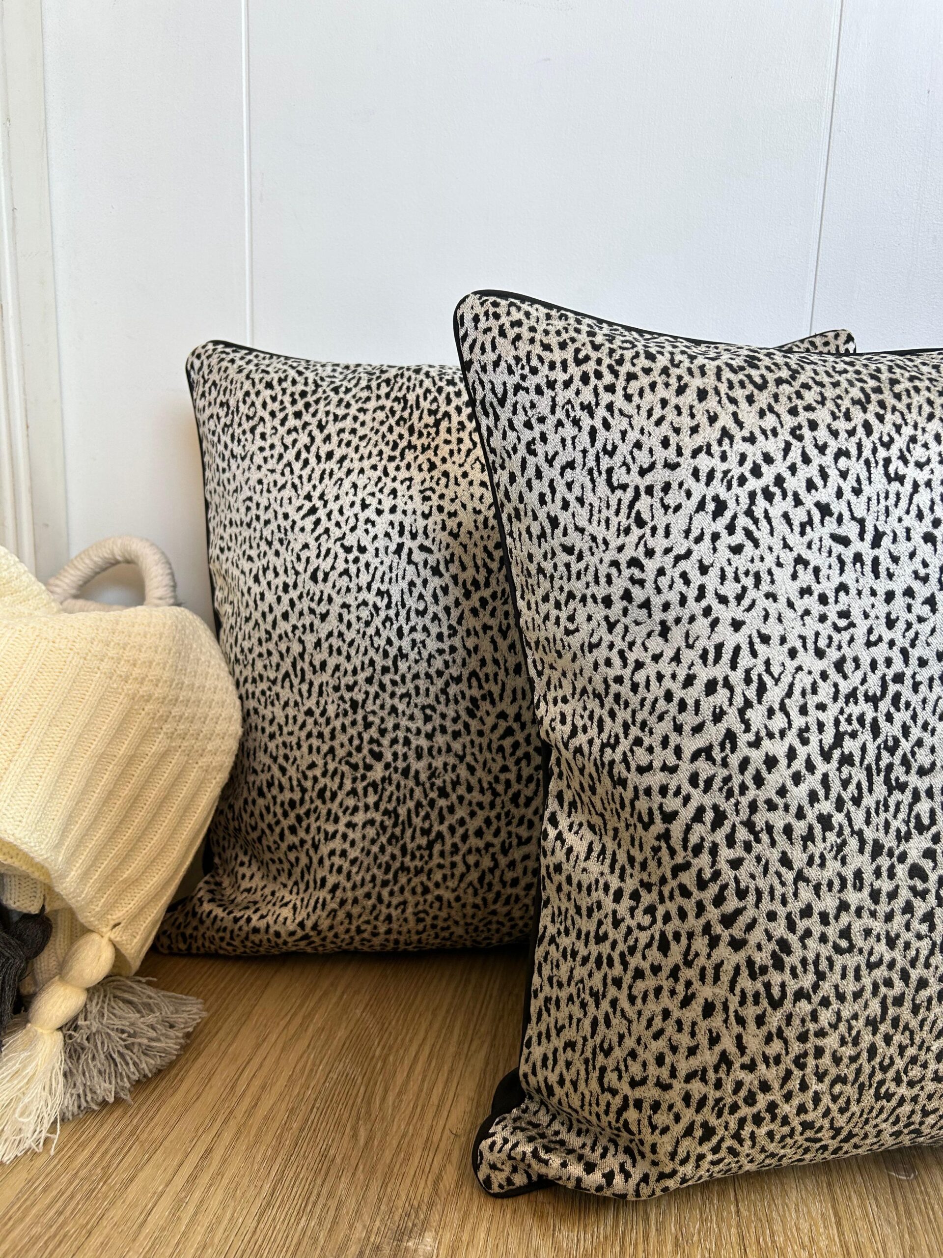 Set de 2 cojines animal print 45x45cm